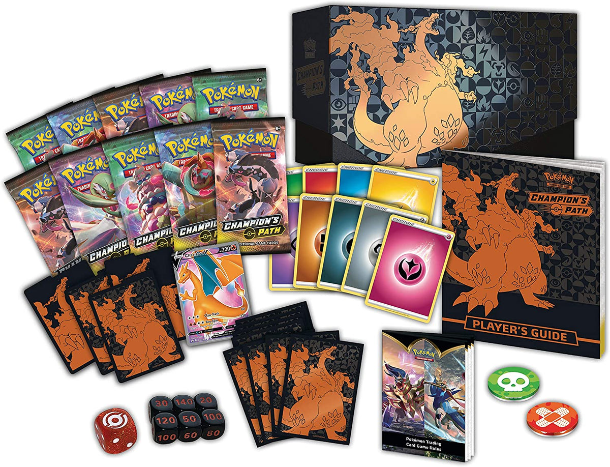 champion's path pokemon cards Pokémon TCG: Champion's Path Elite Trainer Box – Radiant Deck